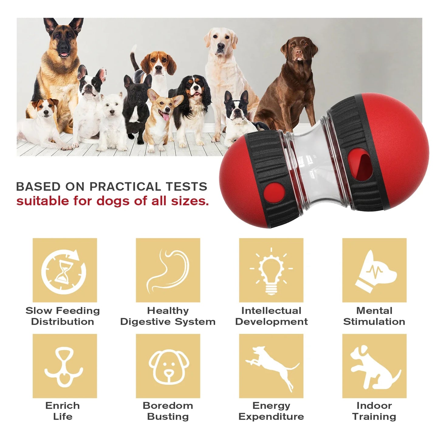 Dog Food Dispensing Toy Ball