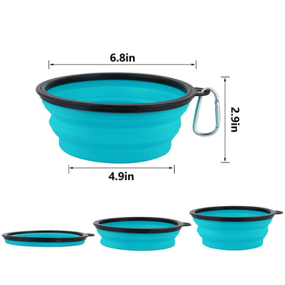 Foldable Dog Water Bowl With Lid